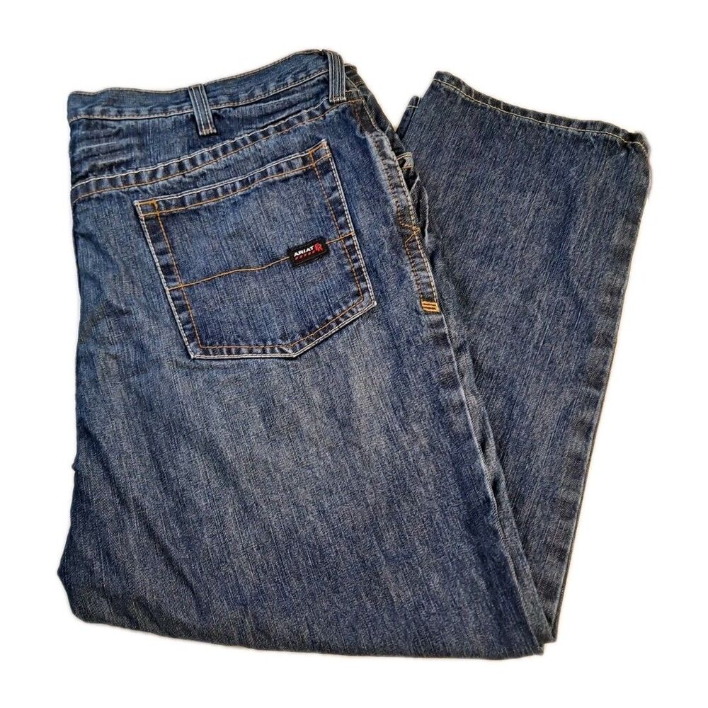 Ariat Mens M3 Work Jeans Size 48 x 30 Loose Straight Blue